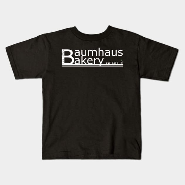 Baumhaus Bakery Logo White Kids T-Shirt by Baumhaus